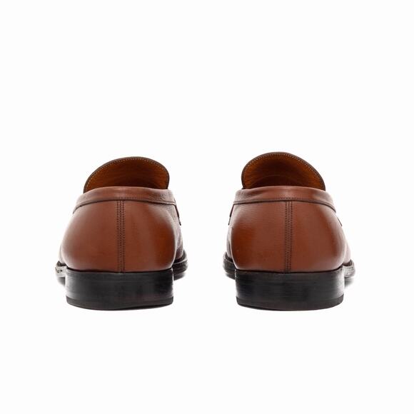 1k.$ J.M. Weston 180 Penny Loafers Brown Leather Handmade France UK 9.5 US 10.5E main image 7